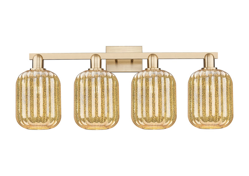 Innovations 716-4W-CB-G460-7ME Four Light Bath Vanity, Champagne Bronze