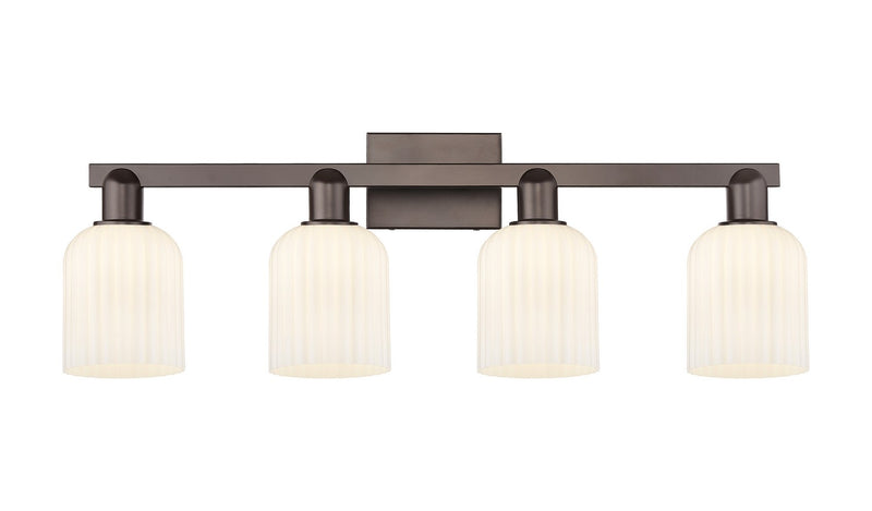 Innovations 716-4W-OB-G559-5GWH Four Light Bath Vanity, Oil Rubbed Bronze