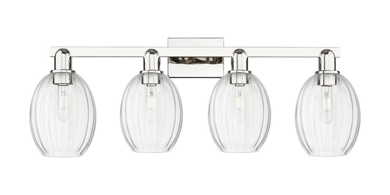 Innovations 716-4W-PN-G459-6CL Four Light Bath Vanity, Polished Nickel