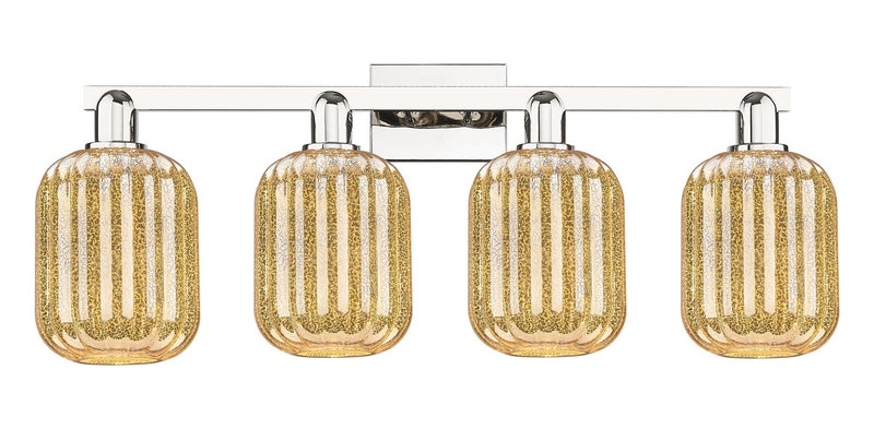 Innovations 716-4W-PN-G460-7ME Four Light Bath Vanity, Polished Nickel