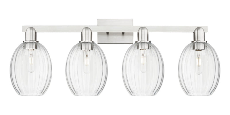 Innovations 716-4W-SN-G459-6CL Four Light Bath Vanity, Brushed Satin Nickel