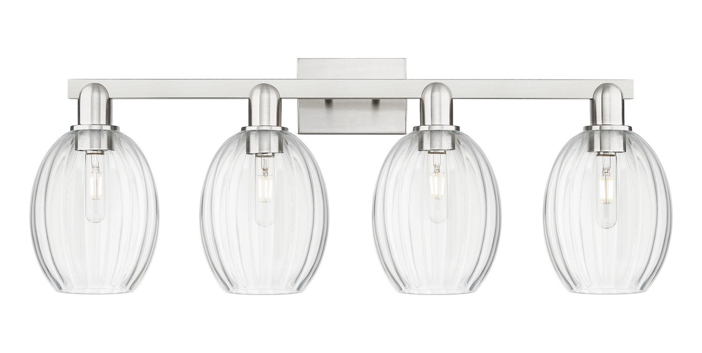 Innovations 716-4W-SN-G459-6CL Four Light Bath Vanity, Brushed Satin Nickel