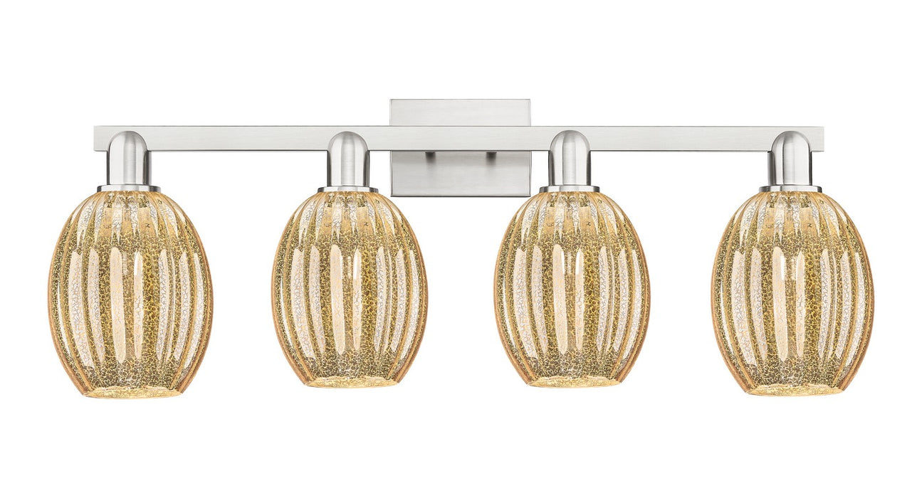 Innovations 716-4W-SN-G459-6ME Four Light Bath Vanity, Brushed Satin Nickel