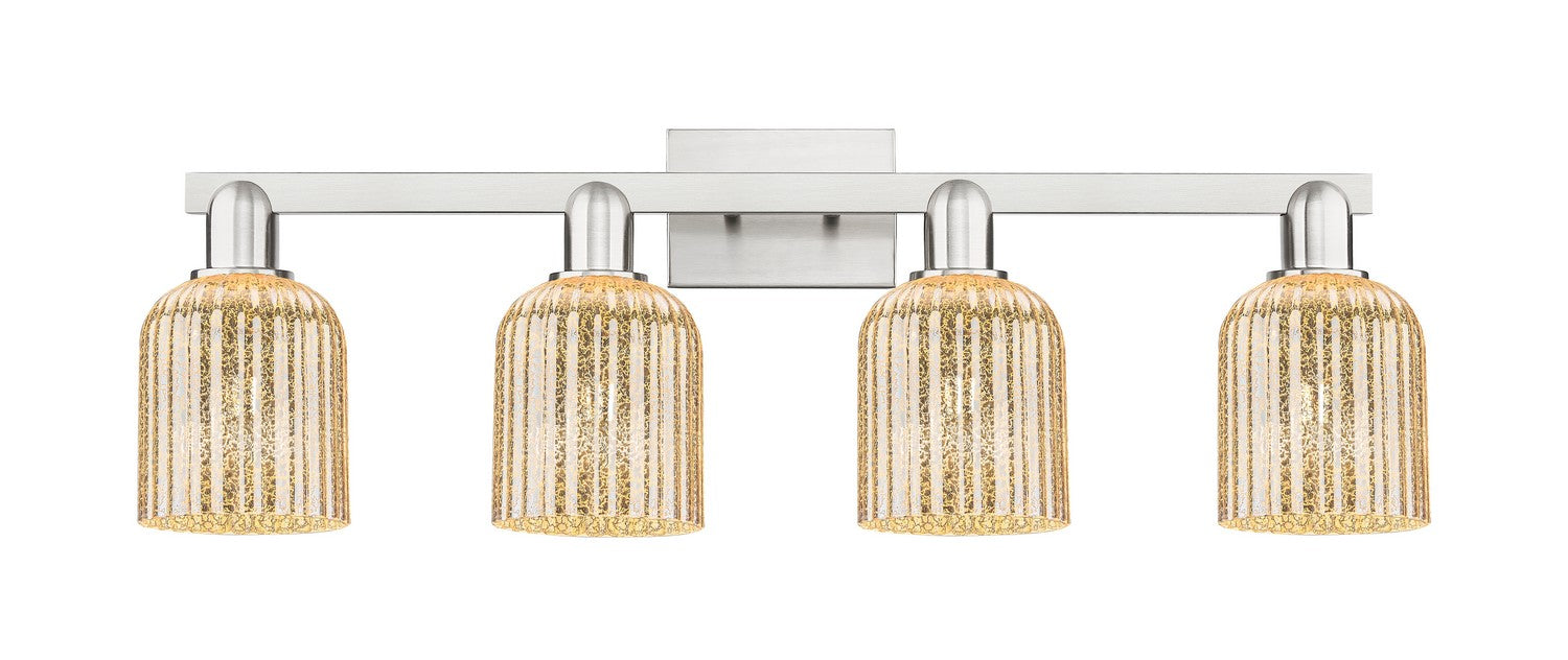 Innovations 716-4W-SN-G559-5ME Four Light Bath Vanity, Brushed Satin Nickel