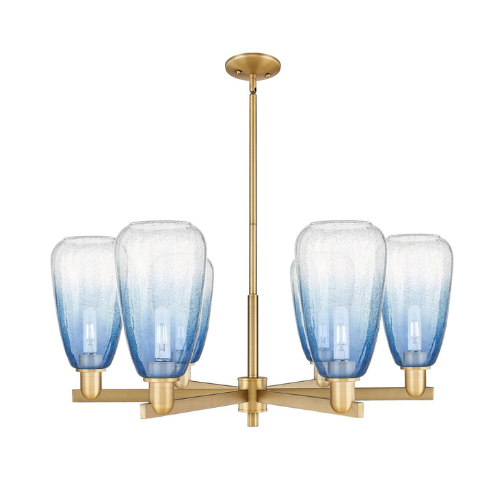 Innovations 716-6CR-BB-G480-6SB Six Light Chandelier, Brushed Brass