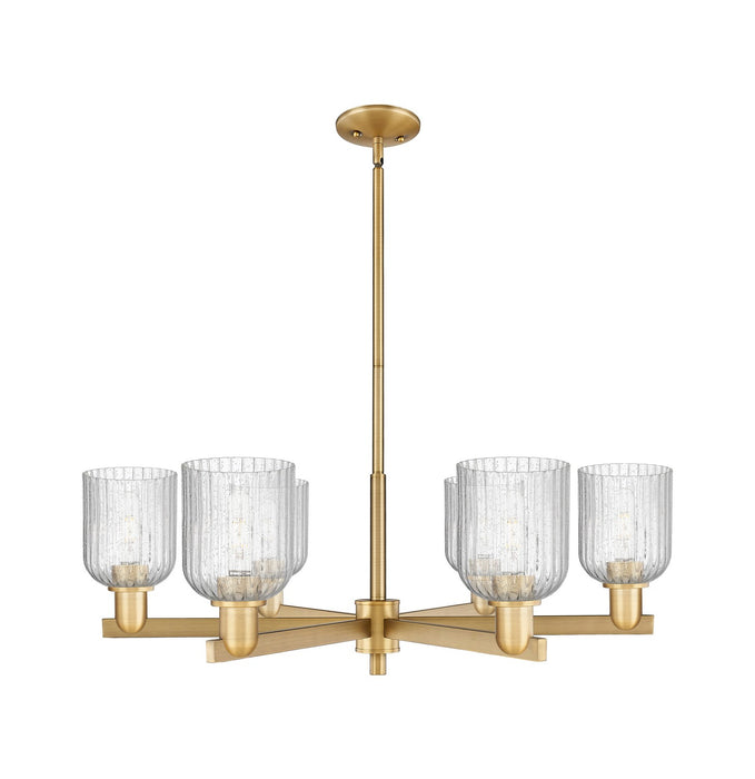 Innovations 716-6CR-BB-G559-5SDY Six Light Chandelier, Brushed Brass