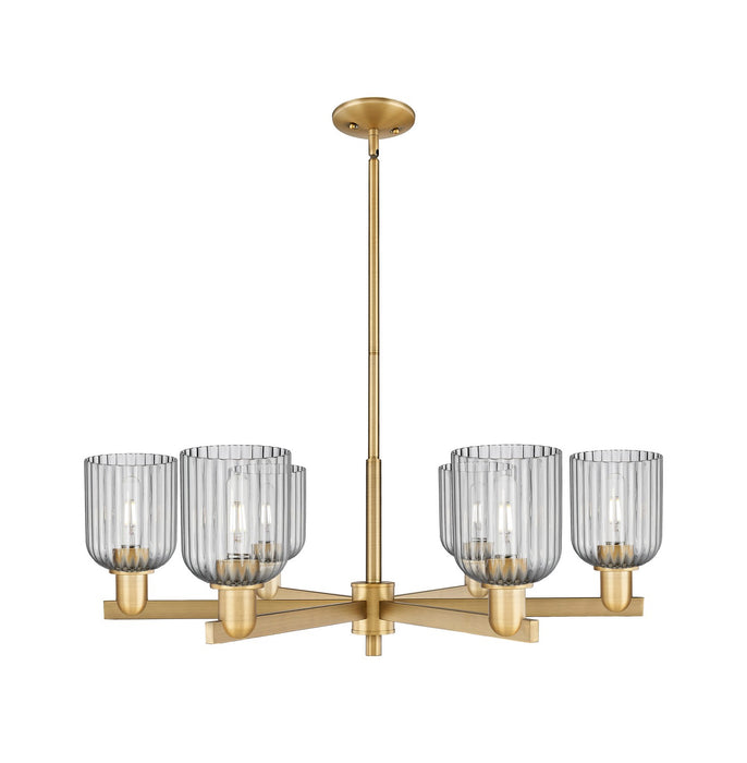 Innovations 716-6CR-BB-G559-5SM Six Light Chandelier, Brushed Brass