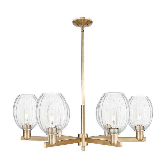 Innovations 716-6CR-CB-G459-6CL Six Light Chandelier, Champagne Bronze
