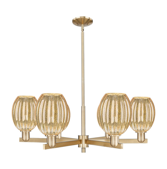Innovations 716-6CR-CB-G459-6ME Six Light Chandelier, Champagne Bronze
