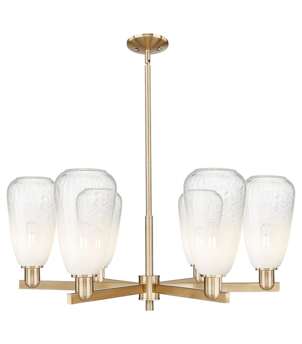 Innovations 716-6CR-CB-G480-6OP Six Light Chandelier, Champagne Bronze