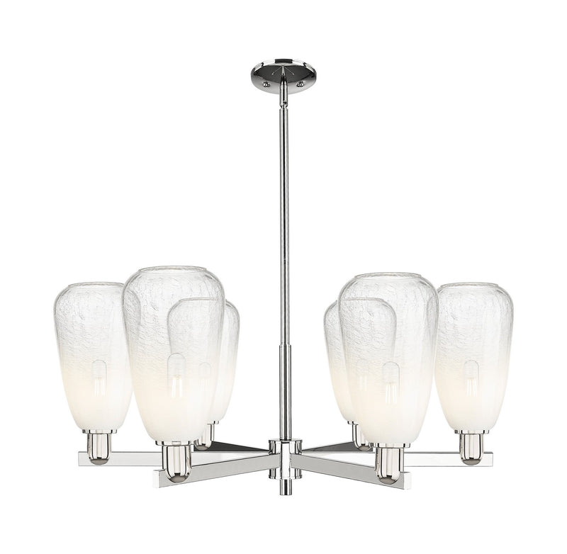 Innovations 716-6CR-PN-G480-6OP Six Light Chandelier, Polished Nickel
