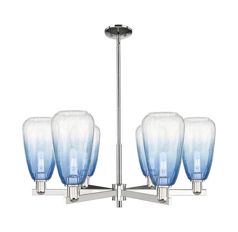 Innovations 716-6CR-PN-G480-6SB Six Light Chandelier, Polished Nickel