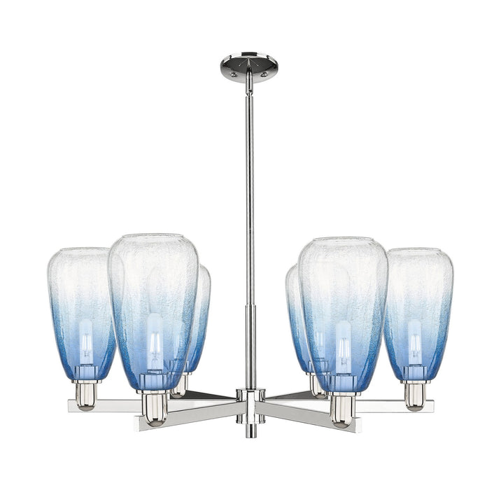 Innovations 716-6CR-PN-G480-6SB Six Light Chandelier, Polished Nickel