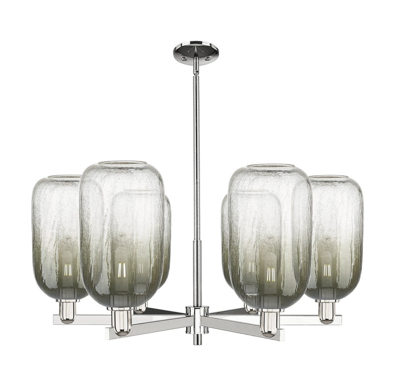 Innovations 716-6CR-PN-G482-7SL Six Light Chandelier, Polished Nickel