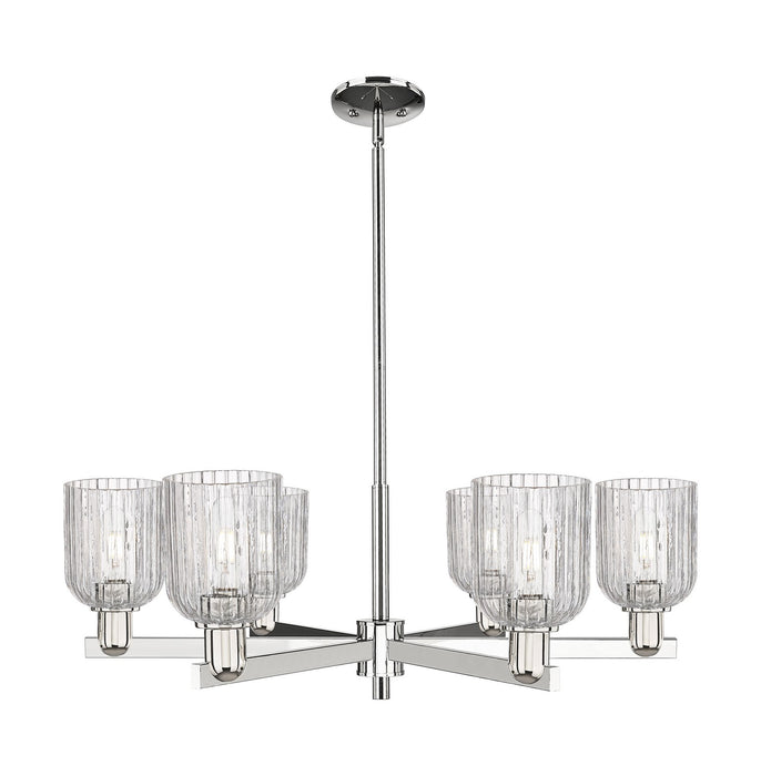 Innovations 716-6CR-PN-G559-5CL Six Light Chandelier, Polished Nickel