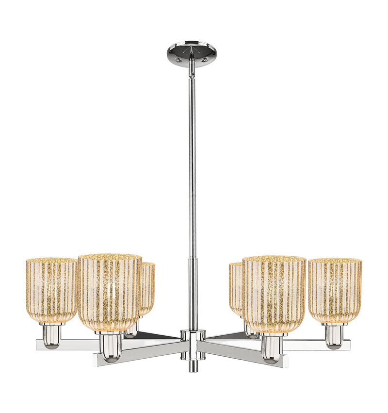 Innovations 716-6CR-PN-G559-5ME Six Light Chandelier, Polished Nickel