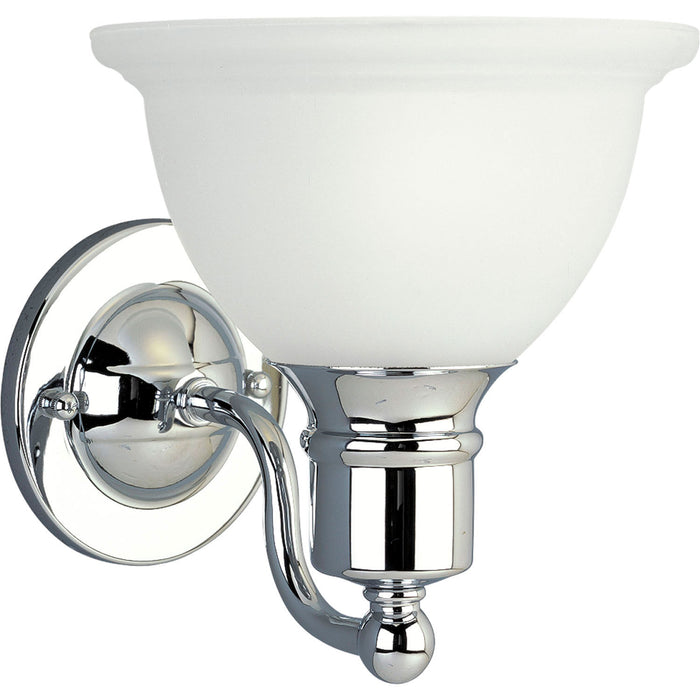 Progress Lighting P3161-15 One Light Bath Bracket, Polished Chrome