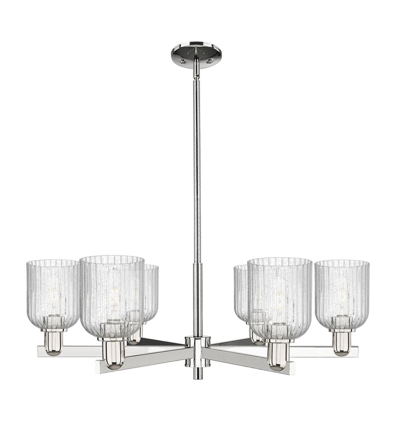 Innovations 716-6CR-PN-G559-5SDY Six Light Chandelier, Polished Nickel
