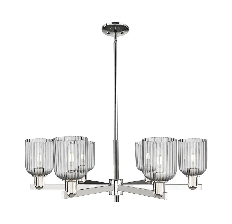 Innovations 716-6CR-PN-G559-5SM Six Light Chandelier, Polished Nickel