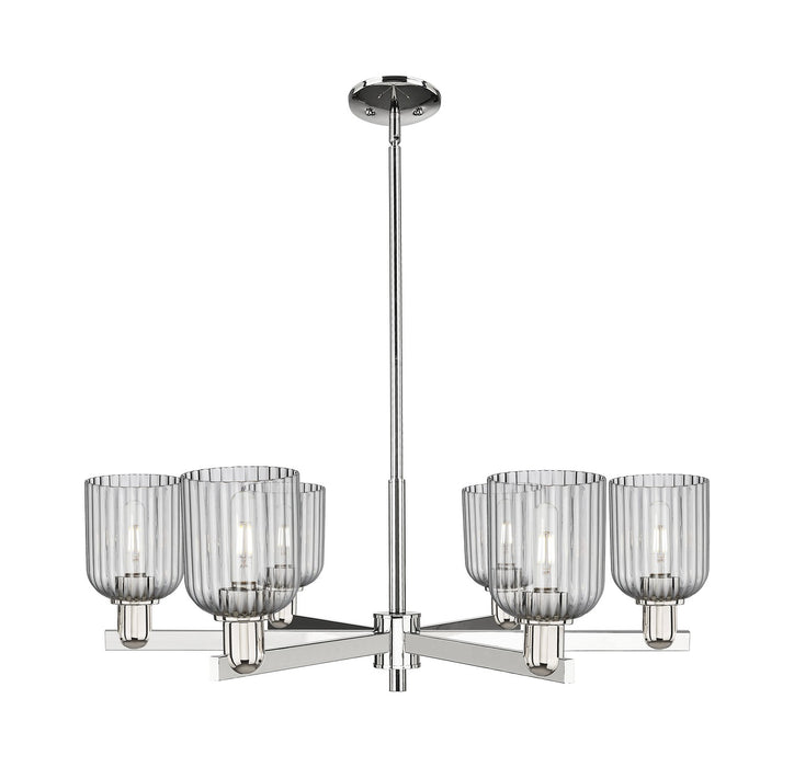 Innovations 716-6CR-PN-G559-5SM Six Light Chandelier, Polished Nickel