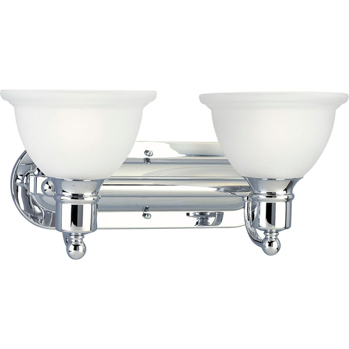 Progress Lighting P3162-15 Two Light Bath Bracket, Polished Chrome