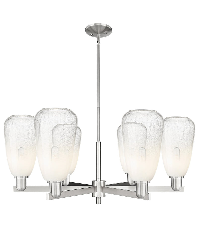 Innovations 716-6CR-SN-G480-6OP Six Light Chandelier, Satin Nickel
