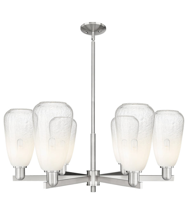 Innovations 716-6CR-SN-G480-6OP Six Light Chandelier, Satin Nickel