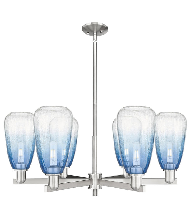 Innovations 716-6CR-SN-G480-6SB Six Light Chandelier, Satin Nickel