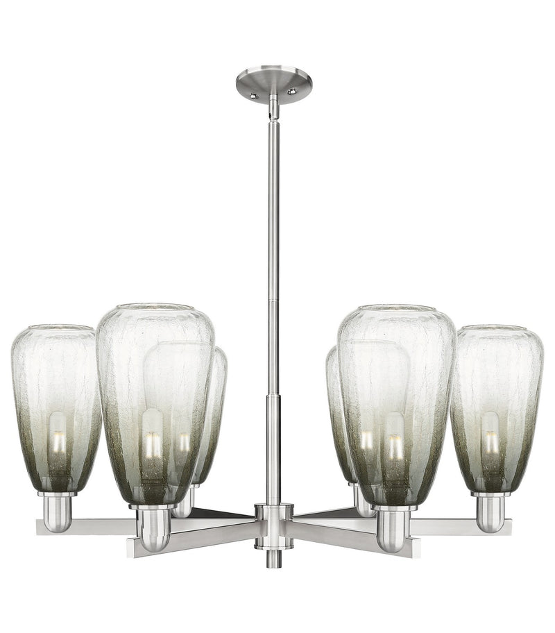 Innovations 716-6CR-SN-G480-6SL Six Light Chandelier, Satin Nickel
