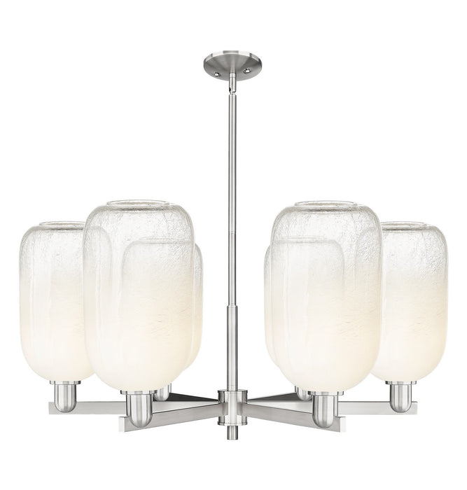 Innovations 716-6CR-SN-G482-7OP Six Light Chandelier, Satin Nickel