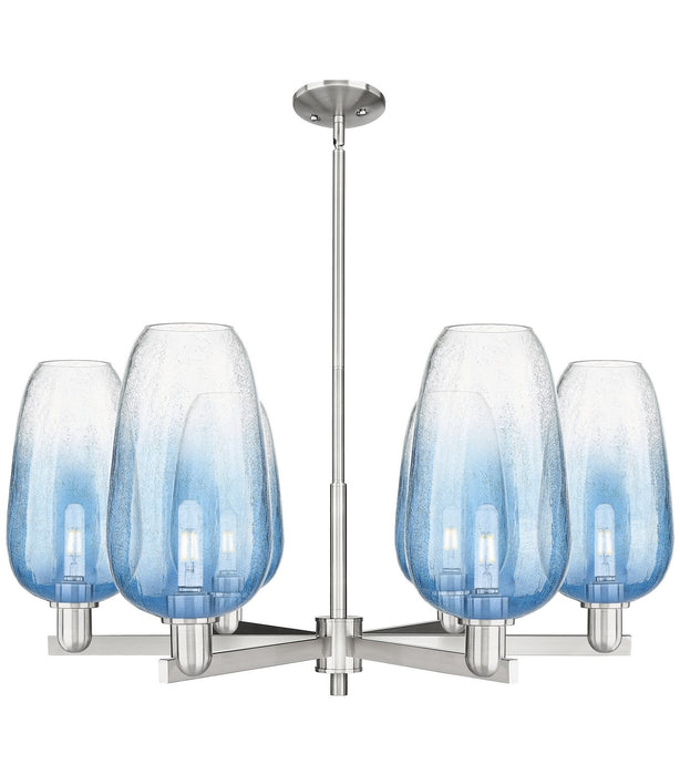 Innovations 716-6CR-SN-G484-7SB Six Light Chandelier, Satin Nickel