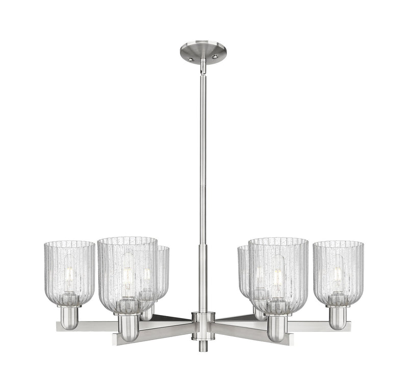 Innovations 716-6CR-SN-G559-5SDY Six Light Chandelier, Satin Nickel