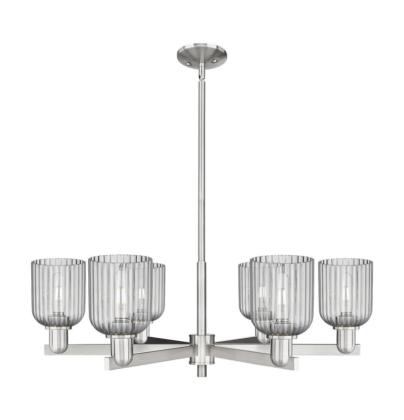 Innovations 716-6CR-SN-G559-5SM Six Light Chandelier, Satin Nickel
