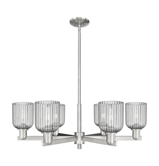 Innovations 716-6CR-SN-G559-5SM Six Light Chandelier, Satin Nickel