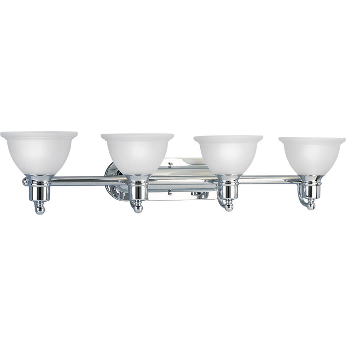 Progress Lighting P3164-15 Four Light Bath Bracket, Polished Chrome