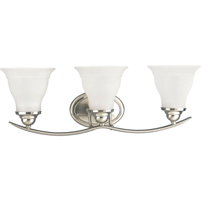 Progress Lighting P3192-09 Three Light Bath Bracket, Brushed Nickel