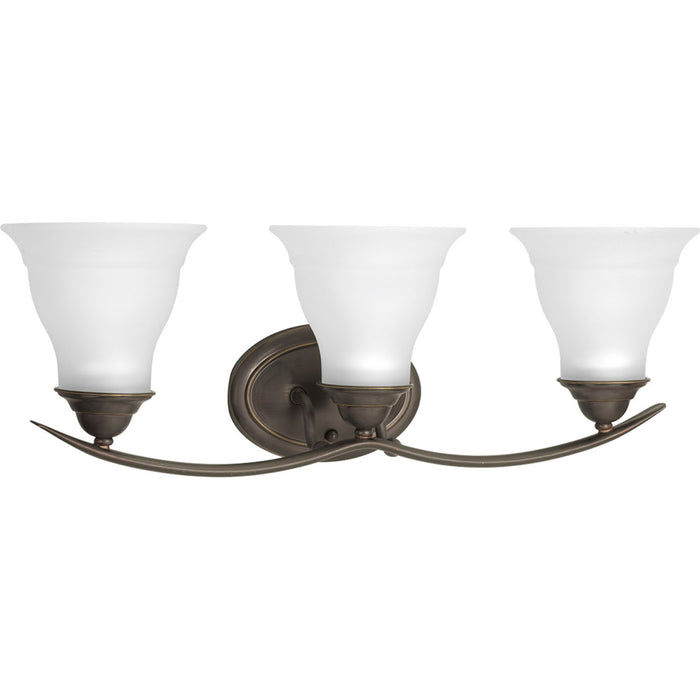 Progress Lighting P3192-20 Three Light Bath Bracket, Antique Bronze