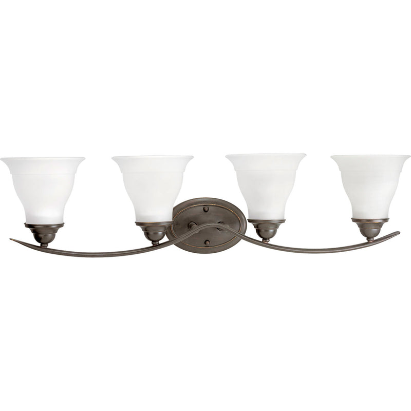 Progress Lighting P3193-20 Four Light Bath Bracket, Antique Bronze