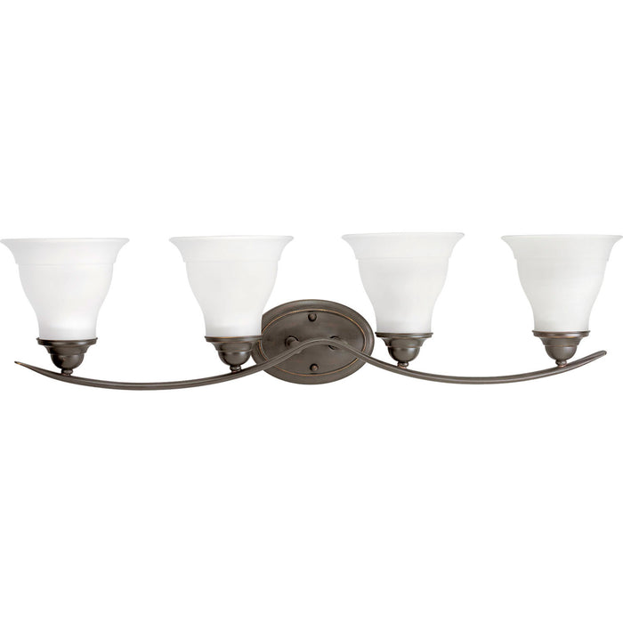 Progress Lighting P3193-20 Four Light Bath Bracket, Antique Bronze