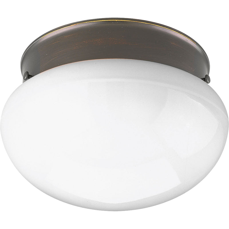 Progress Lighting P3408-20 One Light Flush Mount, Antique Bronze