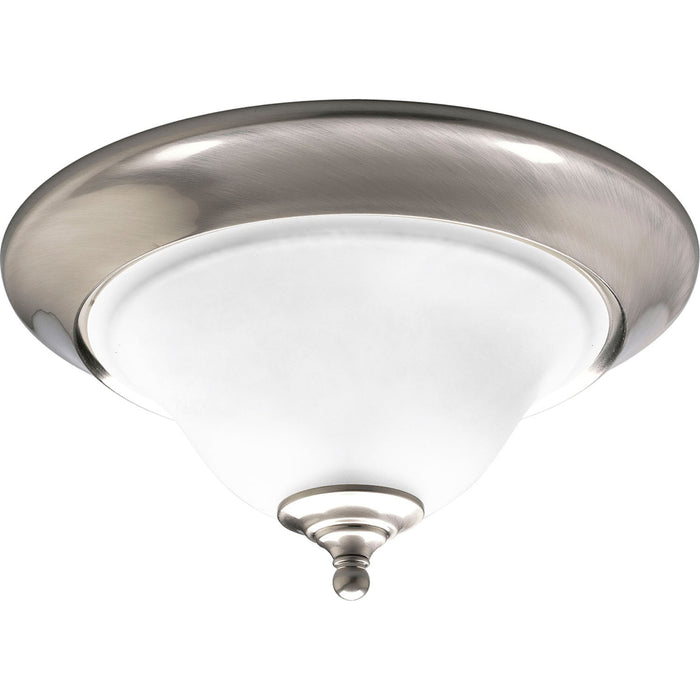 Progress Lighting P3476-09 Two Light Flush Mount, Brushed Nickel