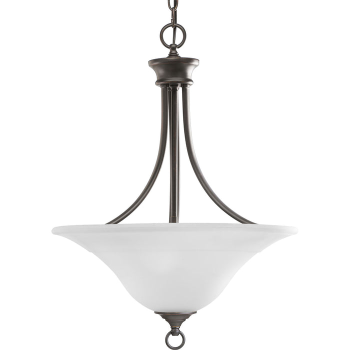 Progress Lighting P3474-20 Three Light Foyer Pendant, Antique Bronze