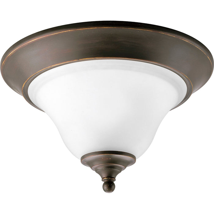 Progress Lighting P3475-20 One Light Flush Mount, Antique Bronze
