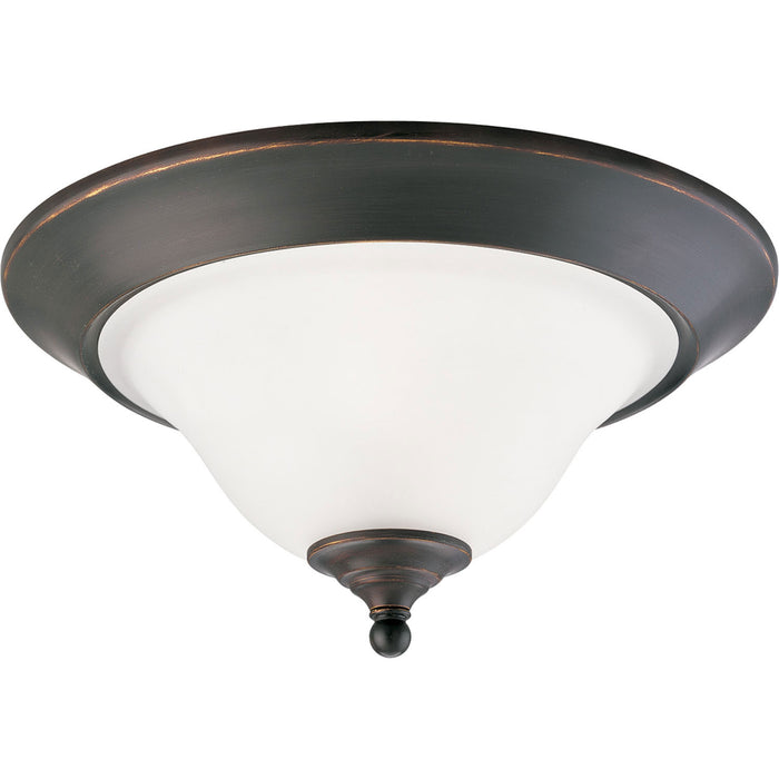 Progress Lighting P3476-20 Two Light Flush Mount, Antique Bronze
