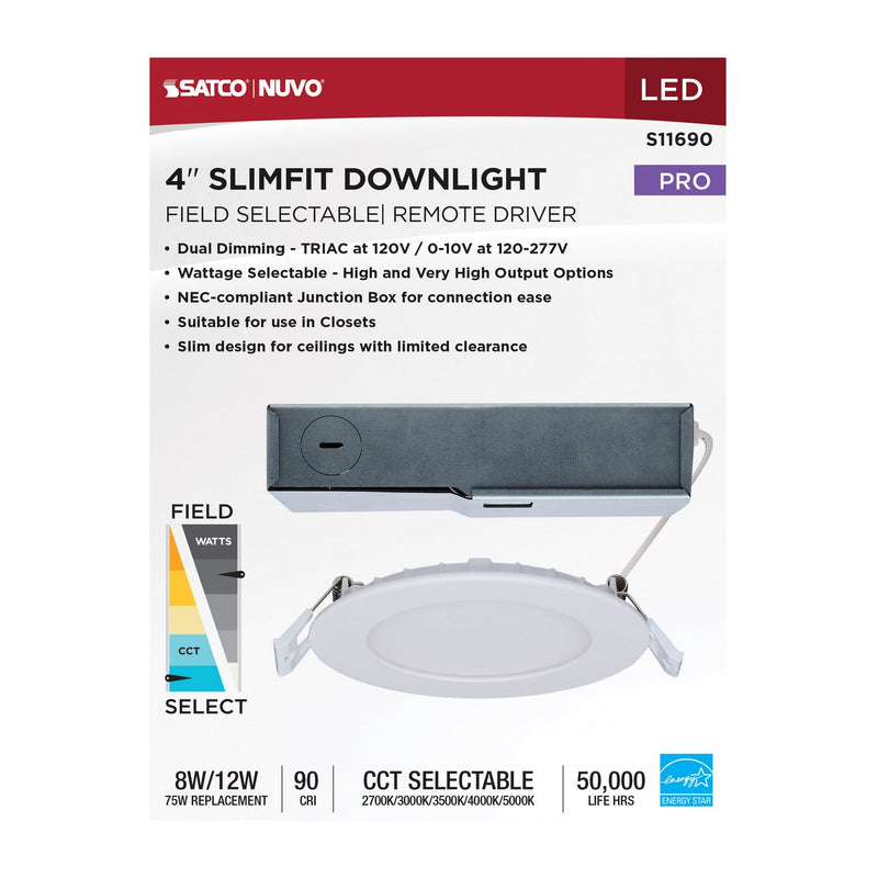 Satco S11690 LED Downlight, White