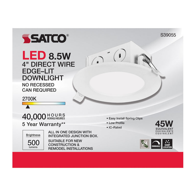 Satco S39055 LED Downlight, White