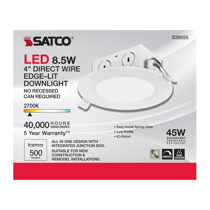 Satco S39055 LED Downlight, White