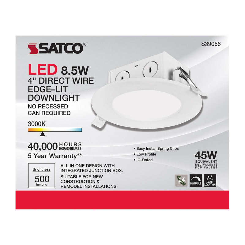 Satco S39056 LED Downlight, White
