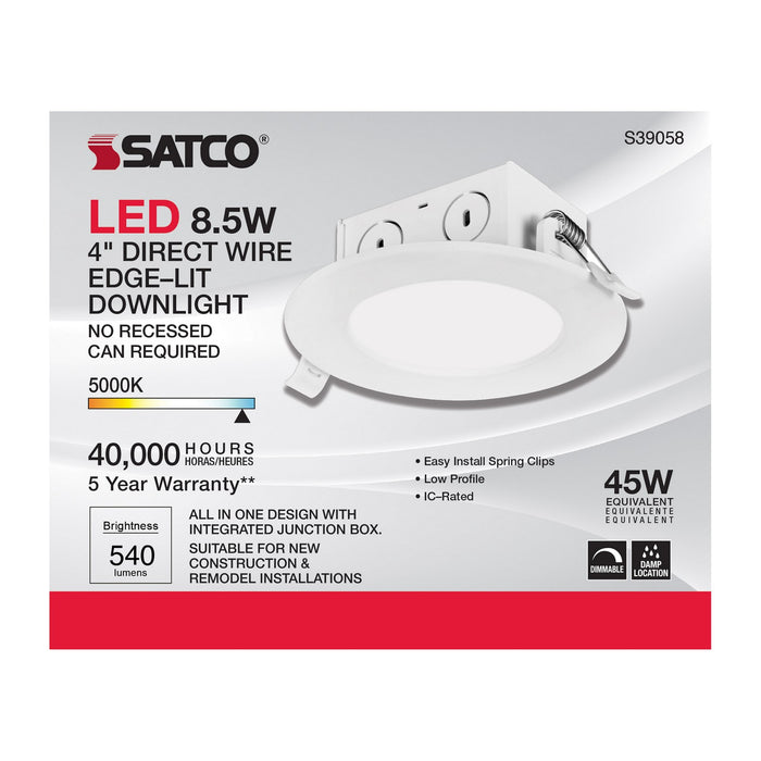Satco S39058 LED Downlight, White