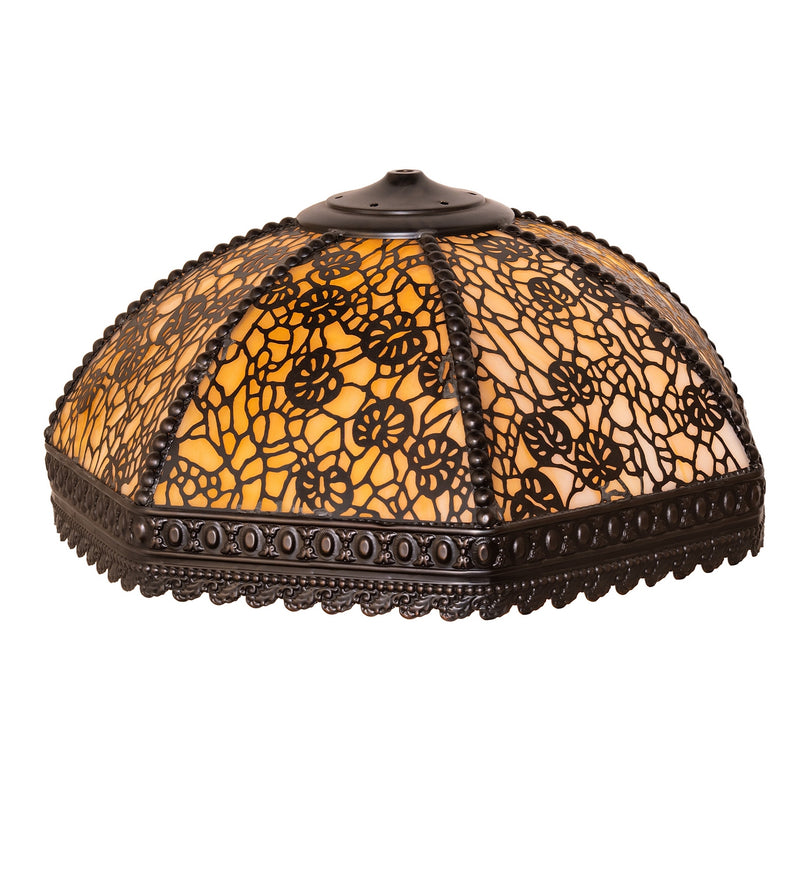 Meyda Tiffany 10321 Shade, Craftsman Brown